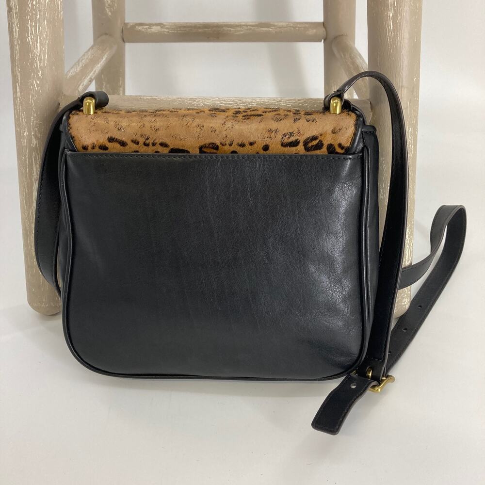 FOSSIL LEATHER ANIMAL HAIR PRINT WOMENS CROSSBODY BAG (ASIS) - Picture 5 of 13